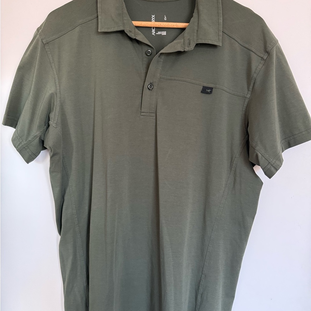 Arc'teryx Olive Polo Shirt